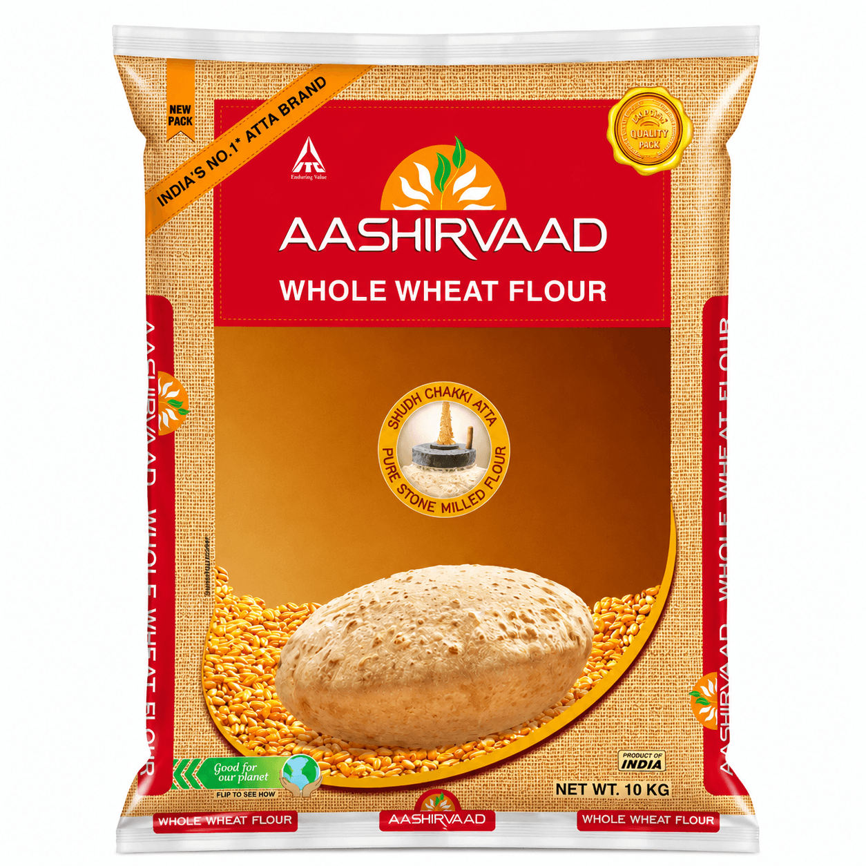 AASHIRVAAD Whole Wheat Flour (Atta) – 10 kg