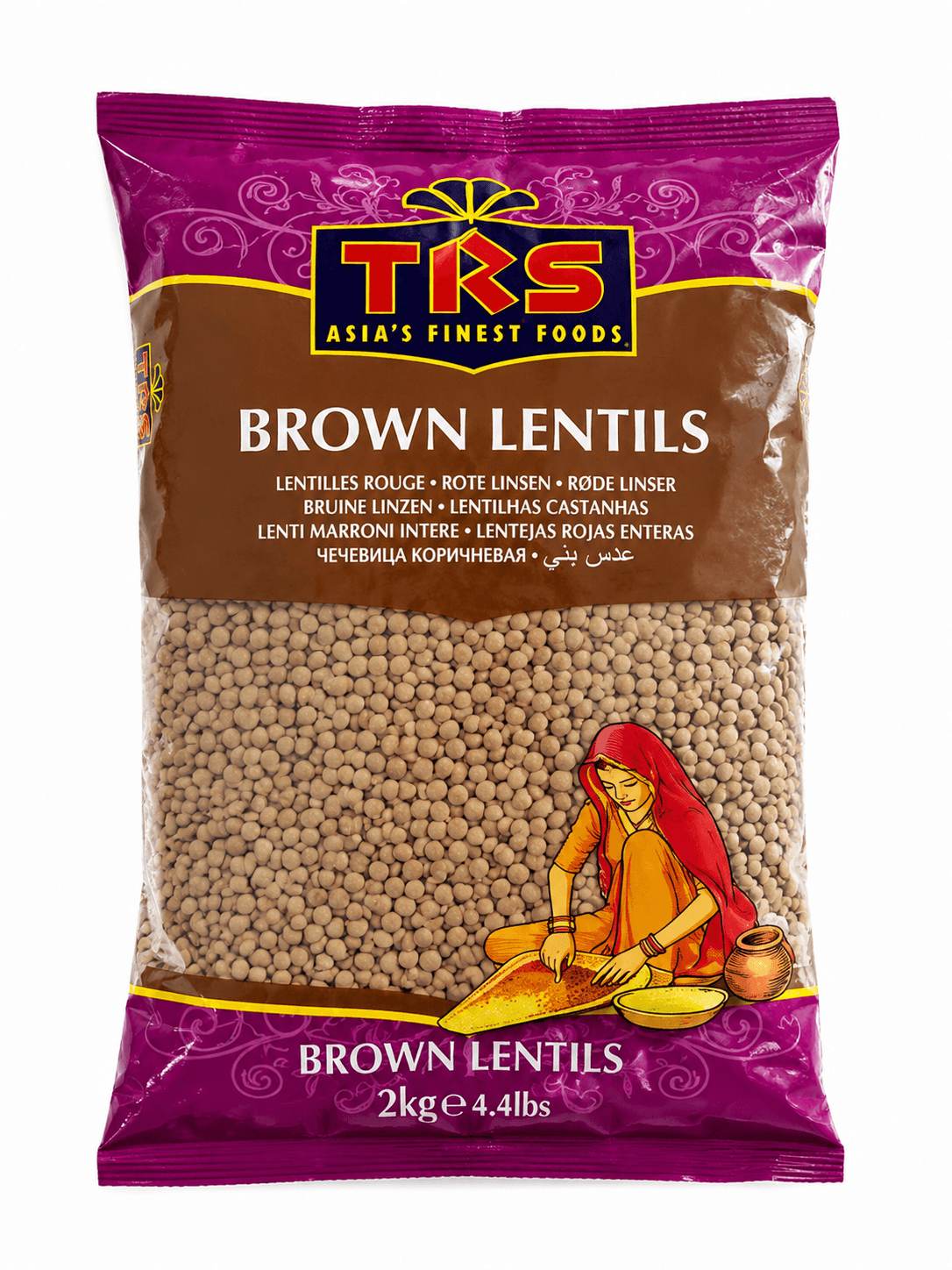TRS Whole Brown Lentils - 2Kg