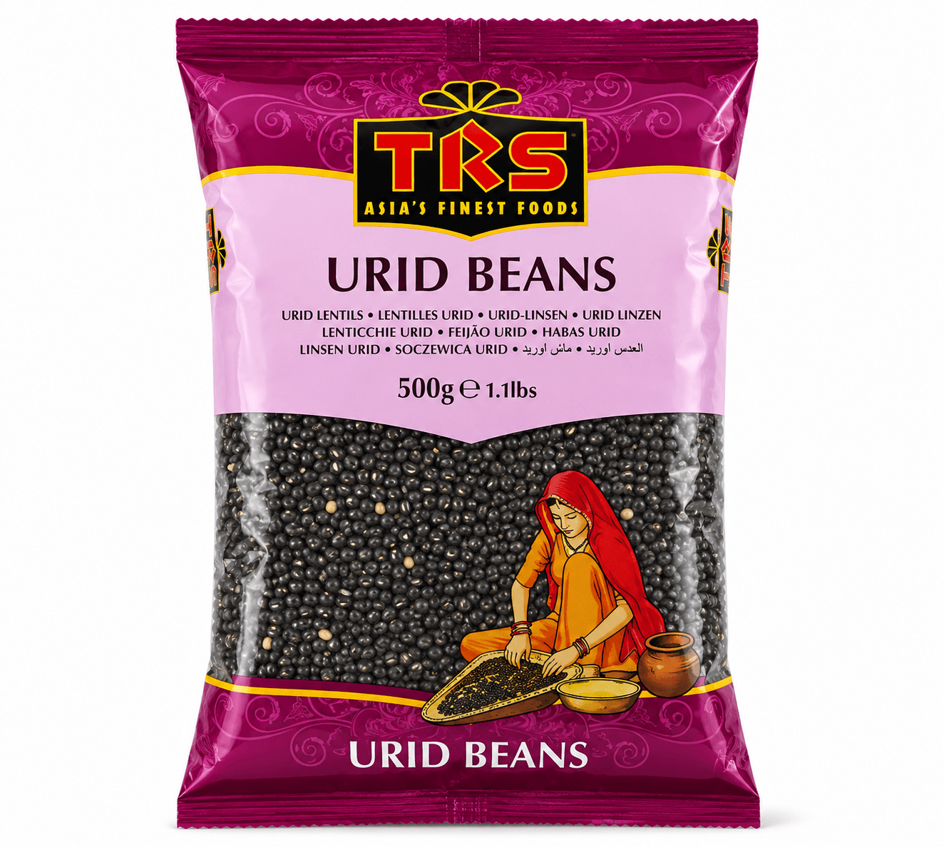 TRS Urid Whole (Black) - 500g